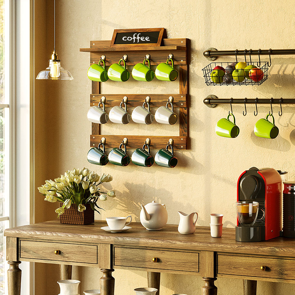 18 DIY Mug Racks And Shelves For Your Kitchen - Shelterness